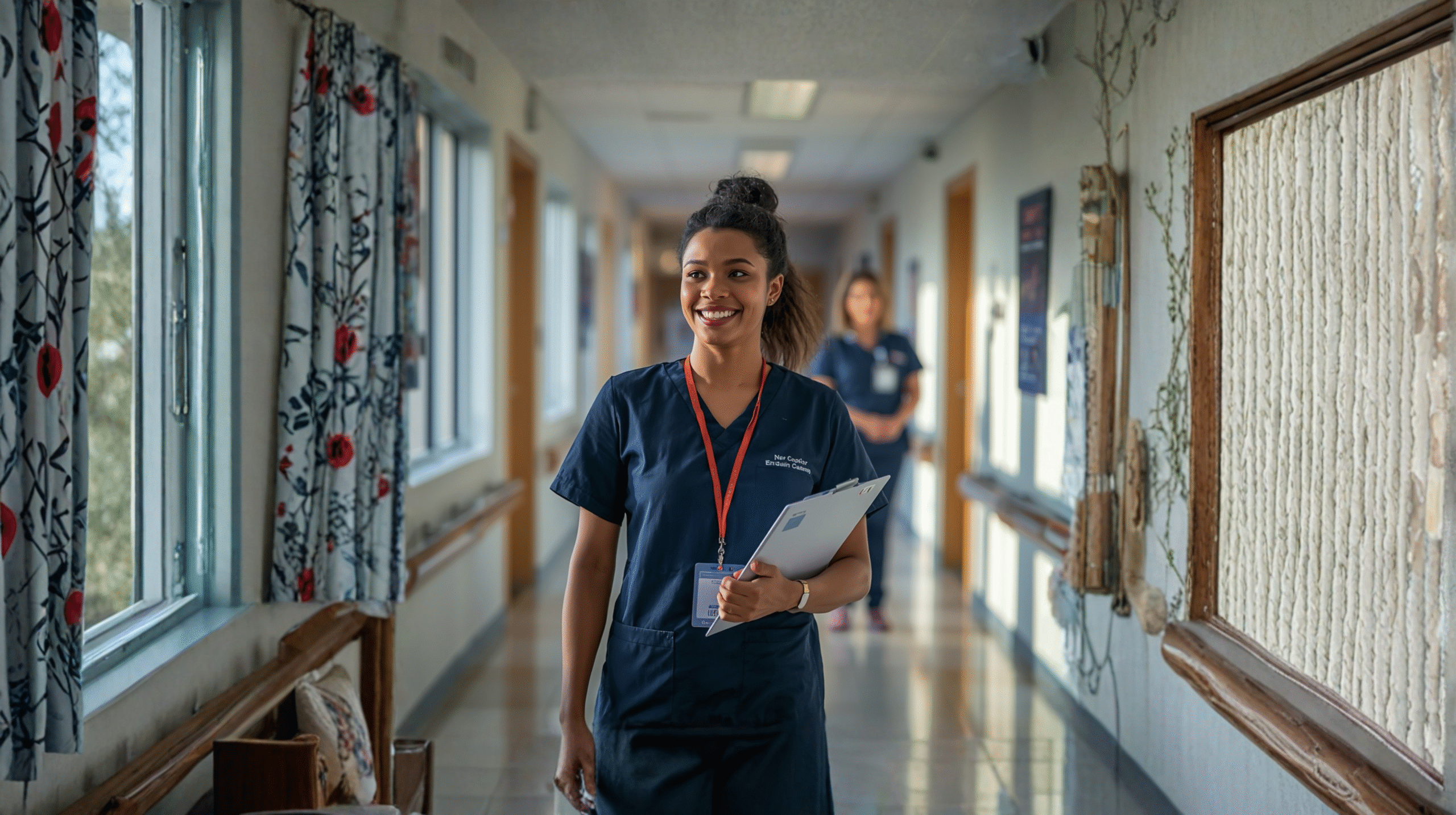 New graduate nurse starting her first shift in an Australian hospital.